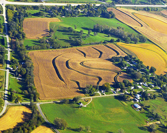 Flying over Iowa