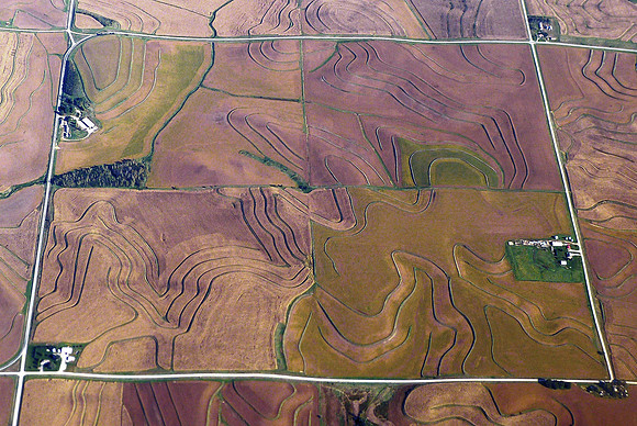 Flying over Iowa